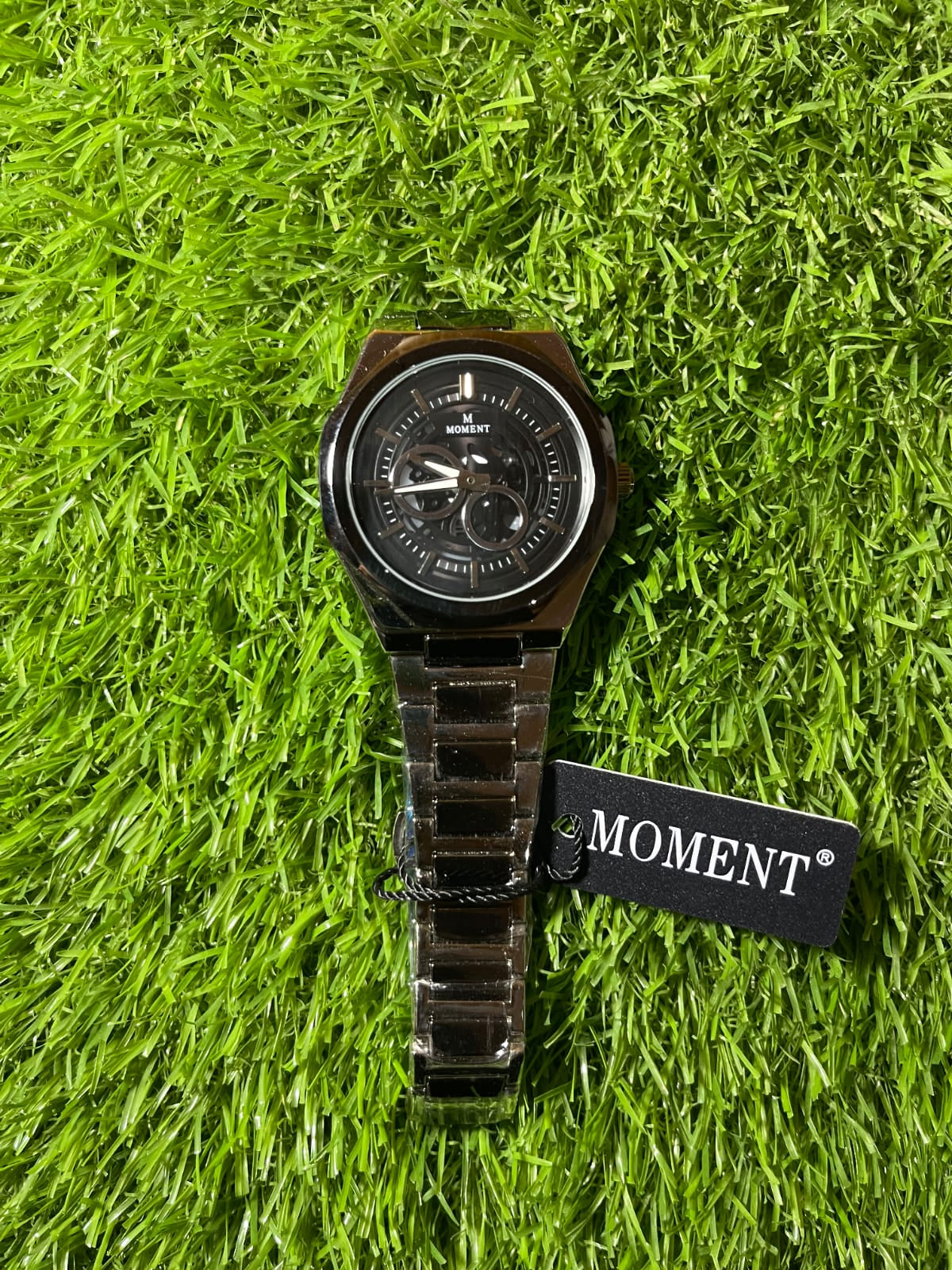 Moment Silver Black Watch-New Edition