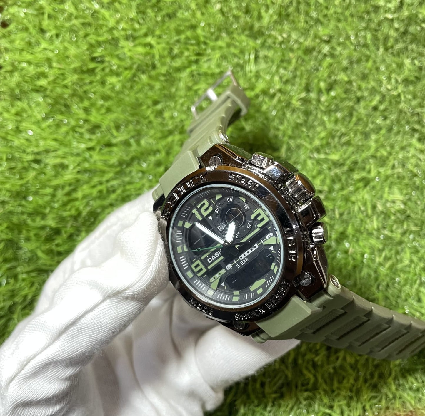 Casio Dual Time Men Watches-Military Watch