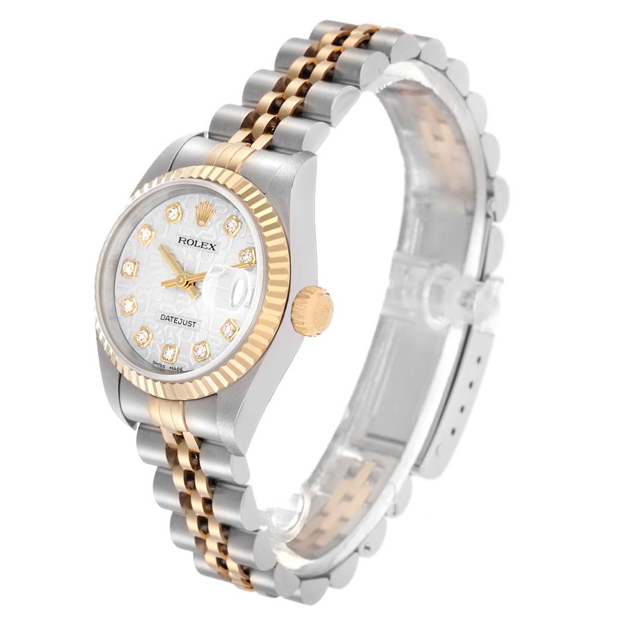 Rolex Diamond Silver Golden Date-Just 16233