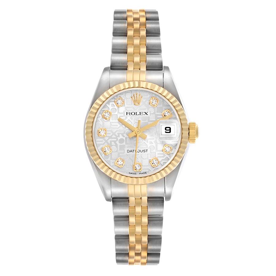 Rolex Diamond Silver Golden Date-Just 16233
