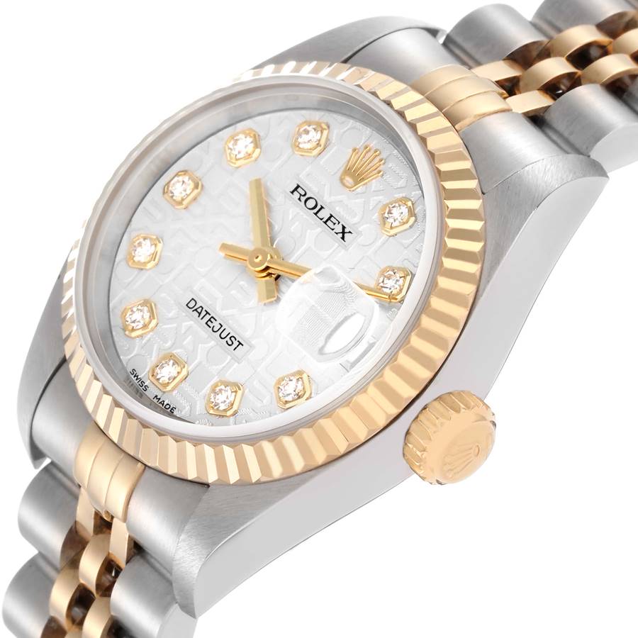 Rolex Diamond Silver Golden Date-Just 16233