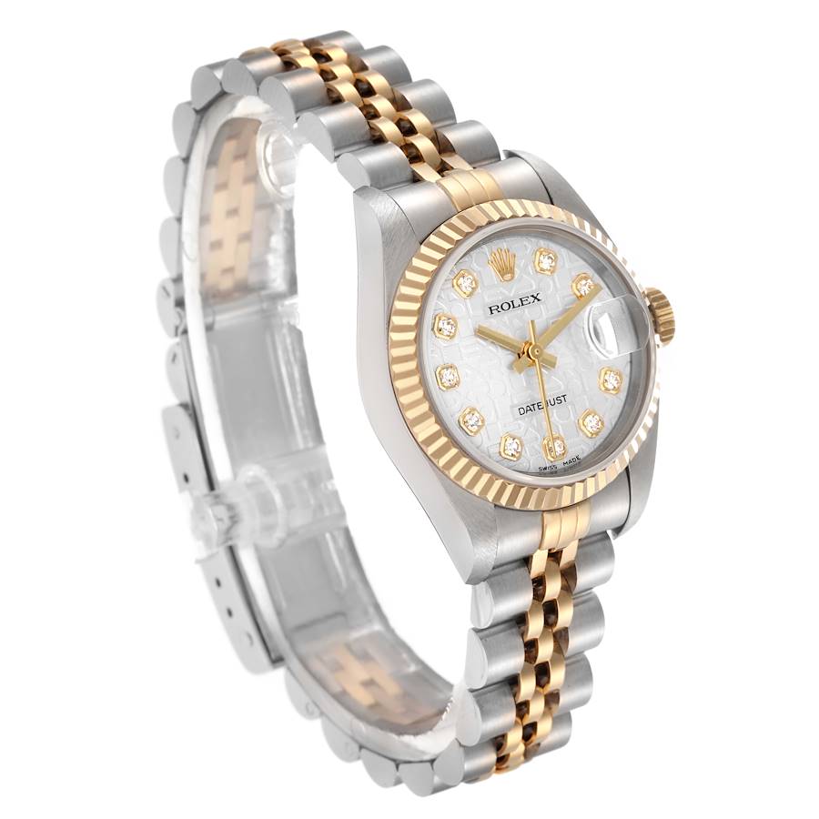 Rolex Diamond Silver Golden Date-Just 16233